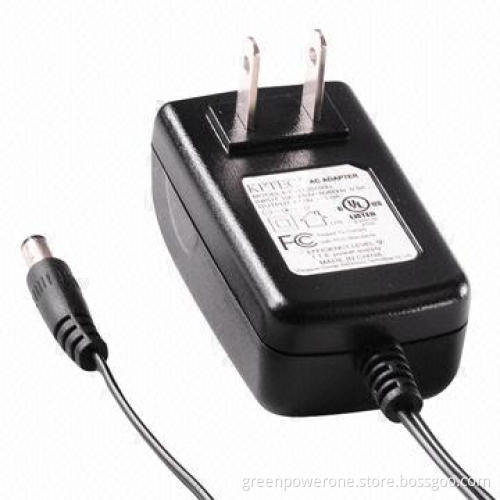 12V 1.5A Switching Power Adapter with UL and cUL Marks, 47 to 63Hz Frequency Range